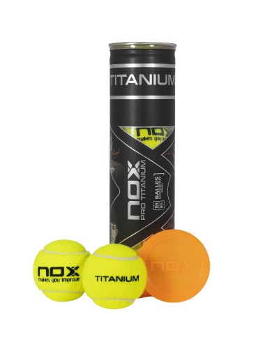 deportes - Bote de 4 pelotas de pádel Pro Titanium de Nox - 1