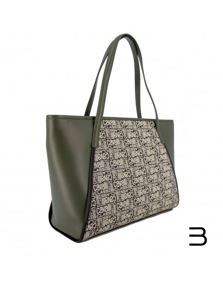 Tote bags - Medium Shopping Bag Monogram 004 Cavalli Class - 3