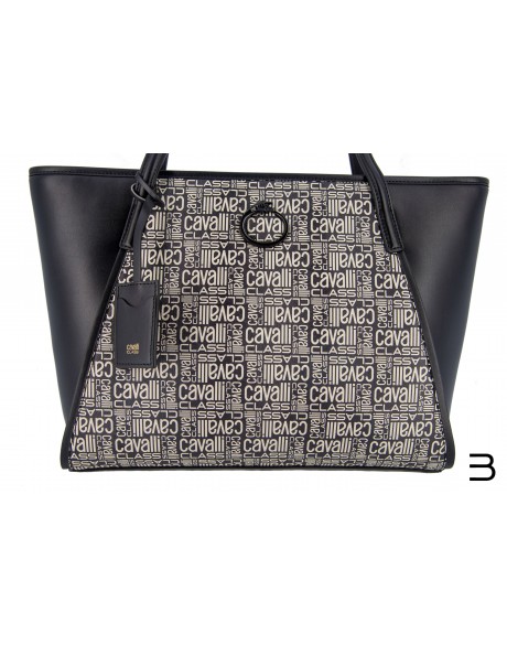 Tote bags - Medium Shopping Bag Monogram 004 Cavalli Class - 2